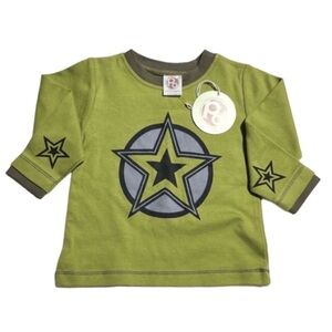 NEW! Positively Organic star graphic long sleeve shirt 6-12 months